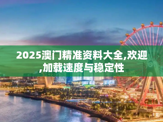 2025澳门精准资料大全,欢迎,加载速度与稳定性