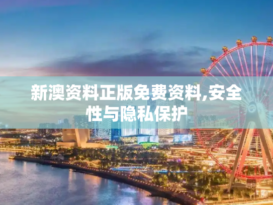 新澳资料正版免费资料,安全性与隐私保护