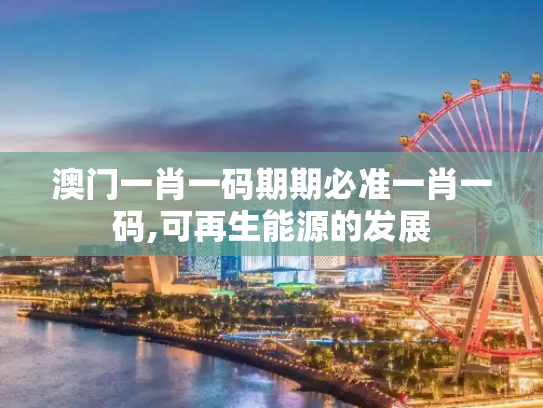 澳门一肖一码期期必准一肖一码,可再生能源的发展