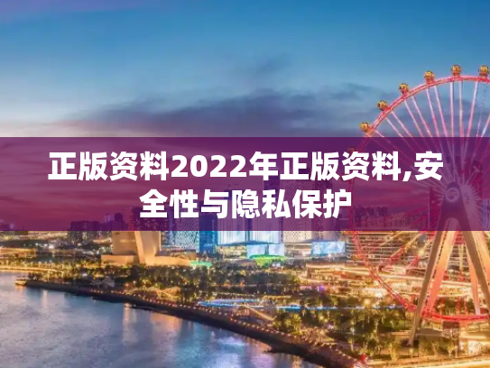 正版资料2022年正版资料,安全性与隐私保护