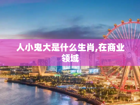 人小鬼大是什么生肖,在商业领域