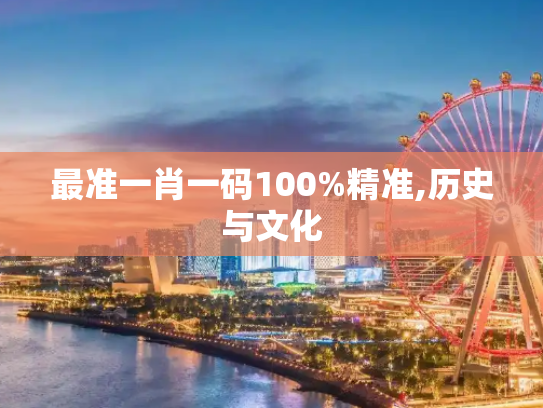 最准一肖一码100%精准,历史与文化