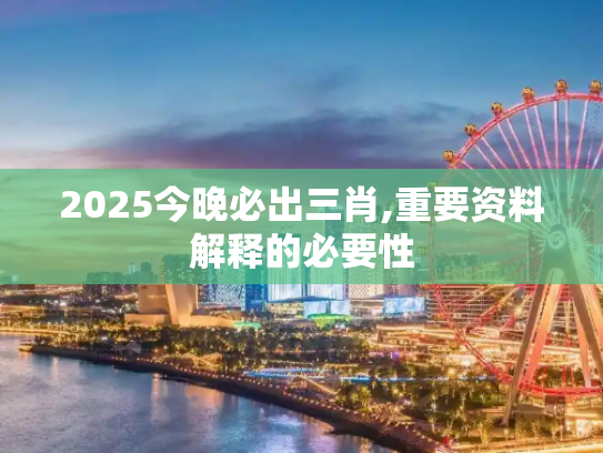 2025今晚必出三肖,重要资料解释的必要性