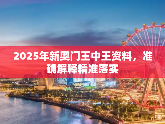 2025年新奥门王中王资料，准确解释精准落实