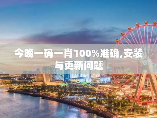 今晚一码一肖100%准确,安装与更新问题